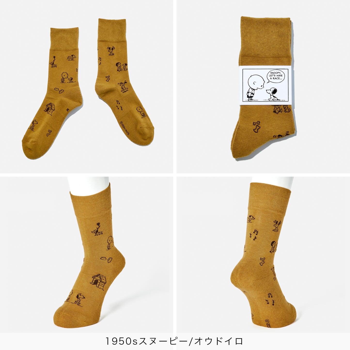 【クリスマス】  SNOOPY×CHICSTOCKS  2足ギフトセット  全8色