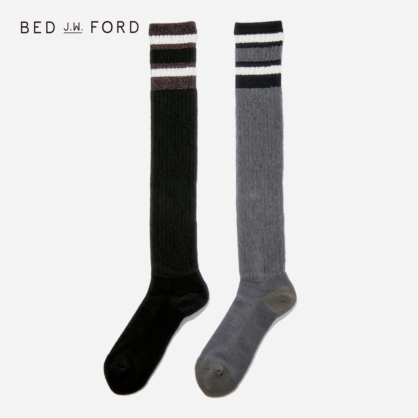 BED j.w. FORD×CHICSTOCKS  グリッター ルーズソックス  全2色/26-28cm