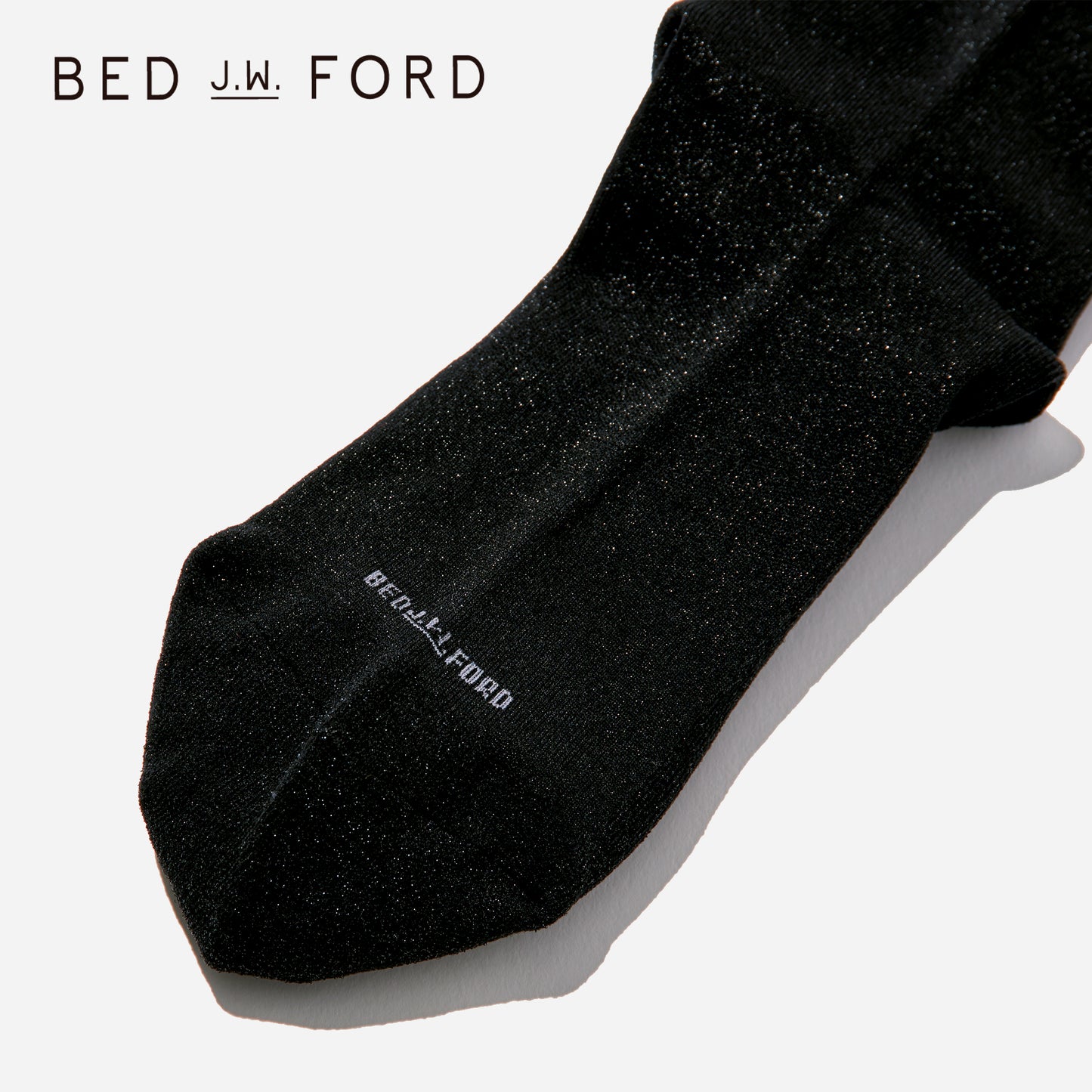 BED j.w. FORD×CHICSTOCKS  ラインストーンラメソックス  26-28cm